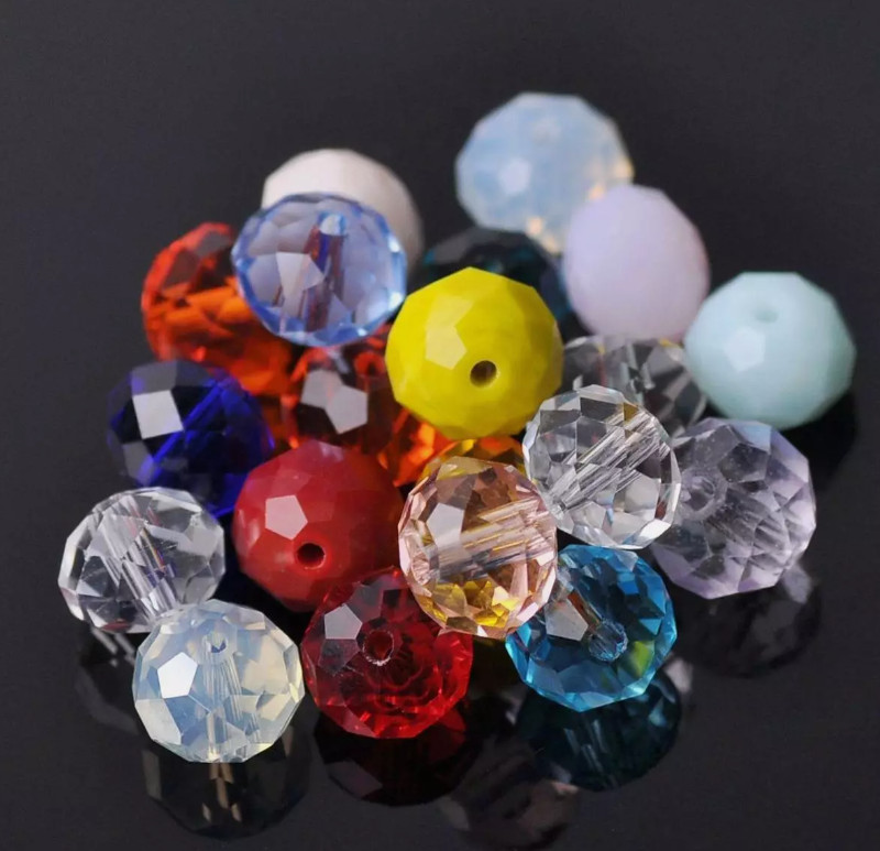 4mm 6mm 8mm 10mm 12mm Rondelle crystal Loose spacer beads Jewelry Making Crafts