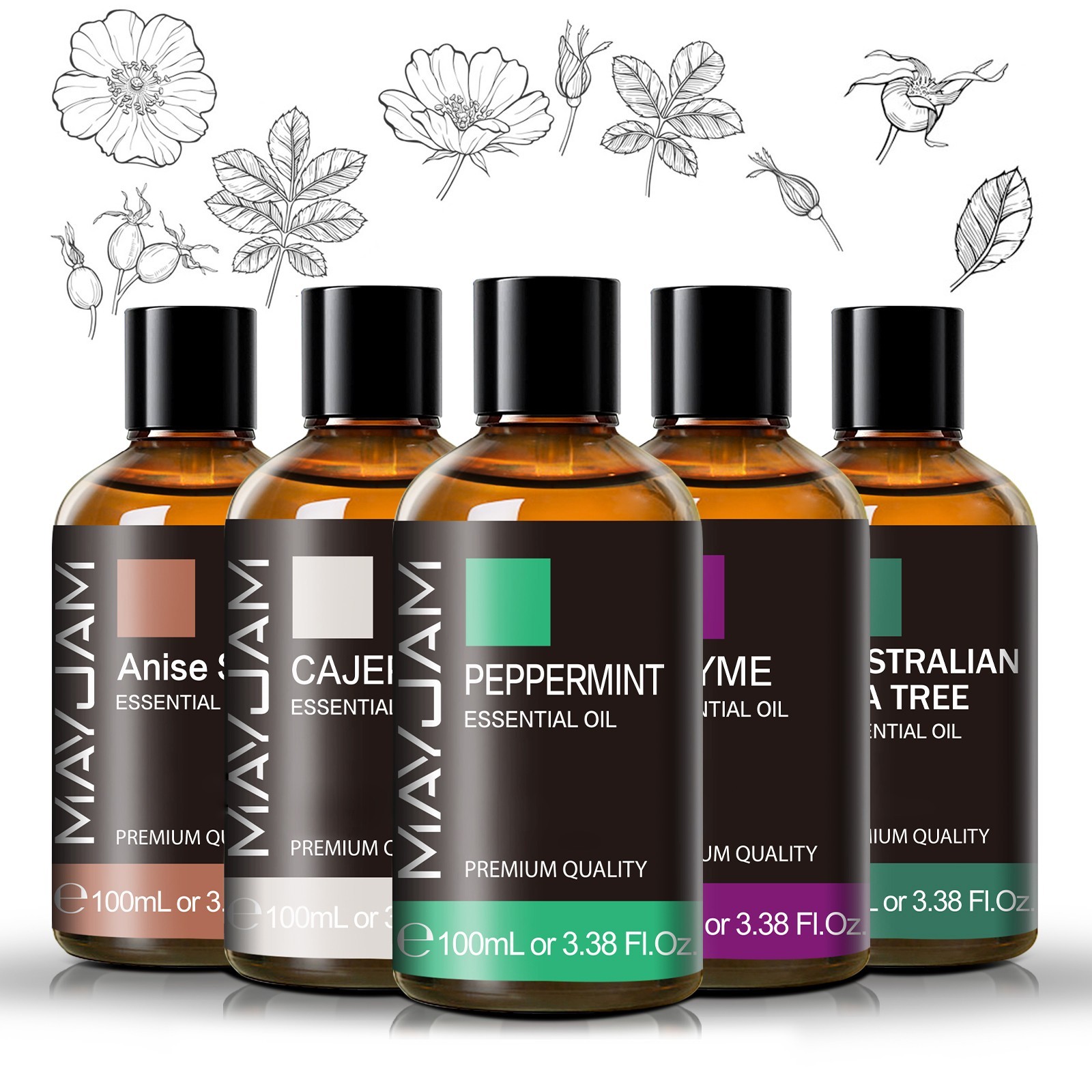 MAYJAM Essential Oils 3.38 oz 100% Pure & Natural Therapeutic Grade Aromatherapy