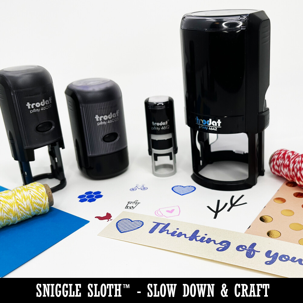 Gluten Free Self-Inking Rubber Stamp Ink Stamper for Stamping Crafting Planners