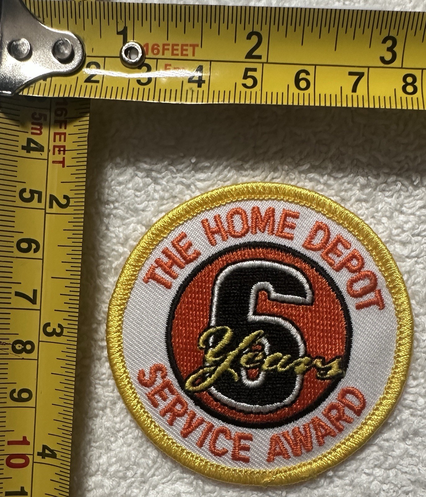 The Home Depot 6 Years Service Award Collectible Employee Uniform Award Patch