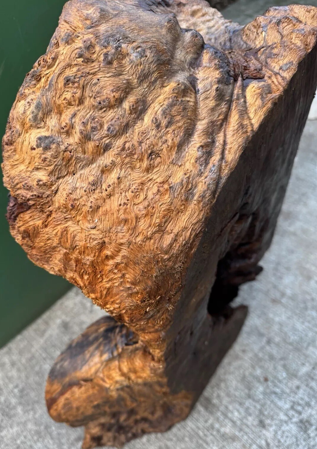 12106 Camphor burl wood turning blank ,hybrid Scale,Dried, 30”x 15”x 6”
