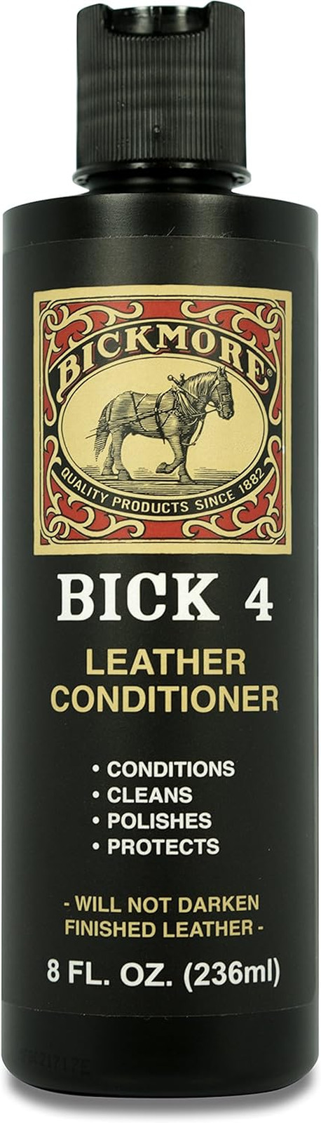 Bick 4 Leather Conditioner and Leather Cleaner 8 Oz – Will Not Darken Leather