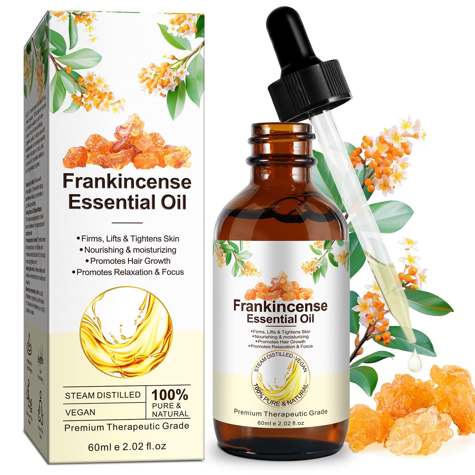 Frankincense Essential Oil, Premium Frankenstein Oil 2.02 Fl Oz (Pack of 1)