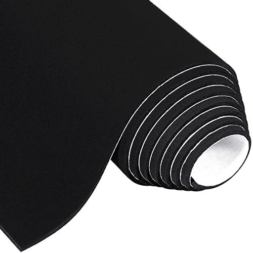 MAGZO Adhesive Foam Padding 1/8 Inch Thick x 12 W 59In*12In*1/8In, Black