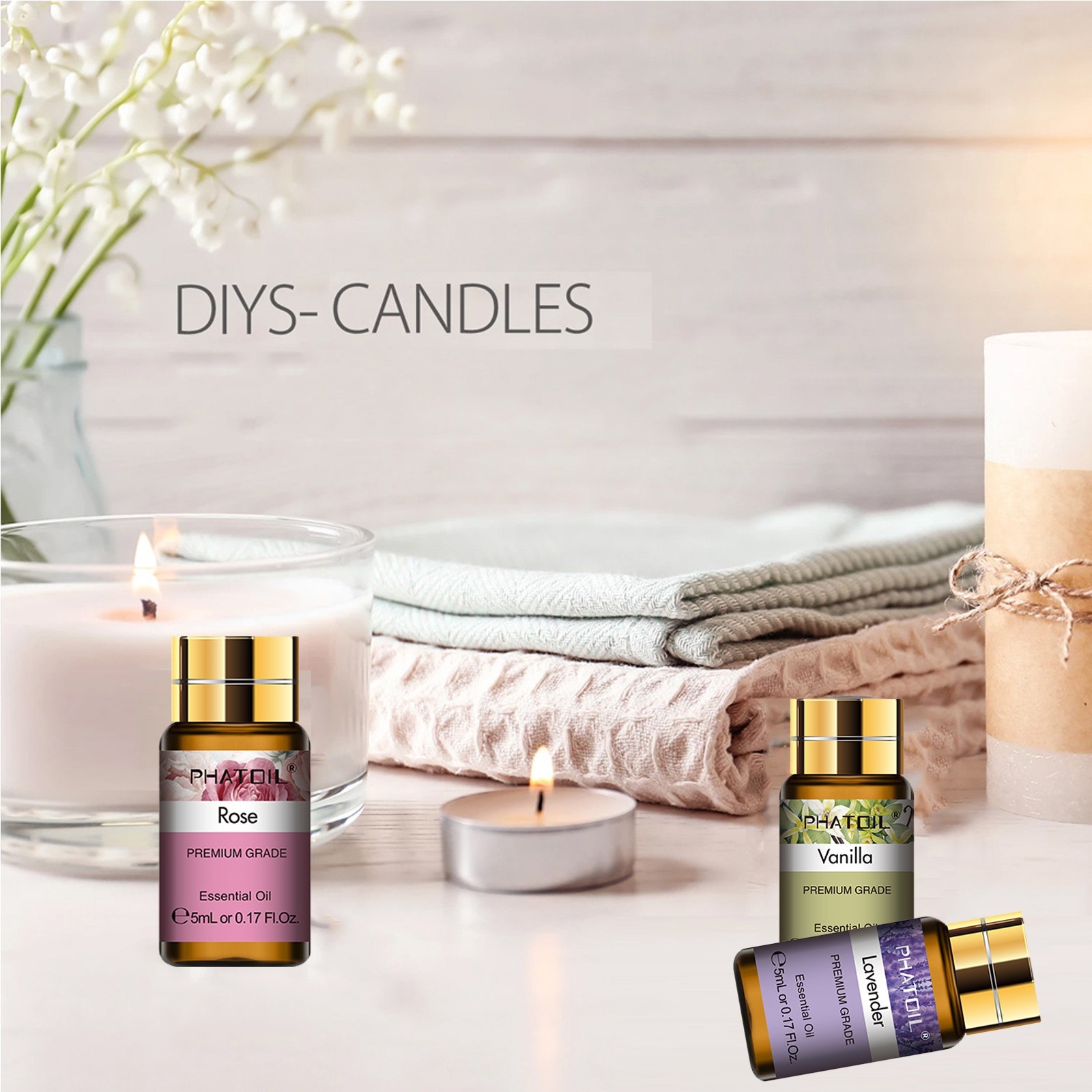 15PCS Essential Oils Gift Set 5ML- Premium Quality Essential Oils for Diffusers