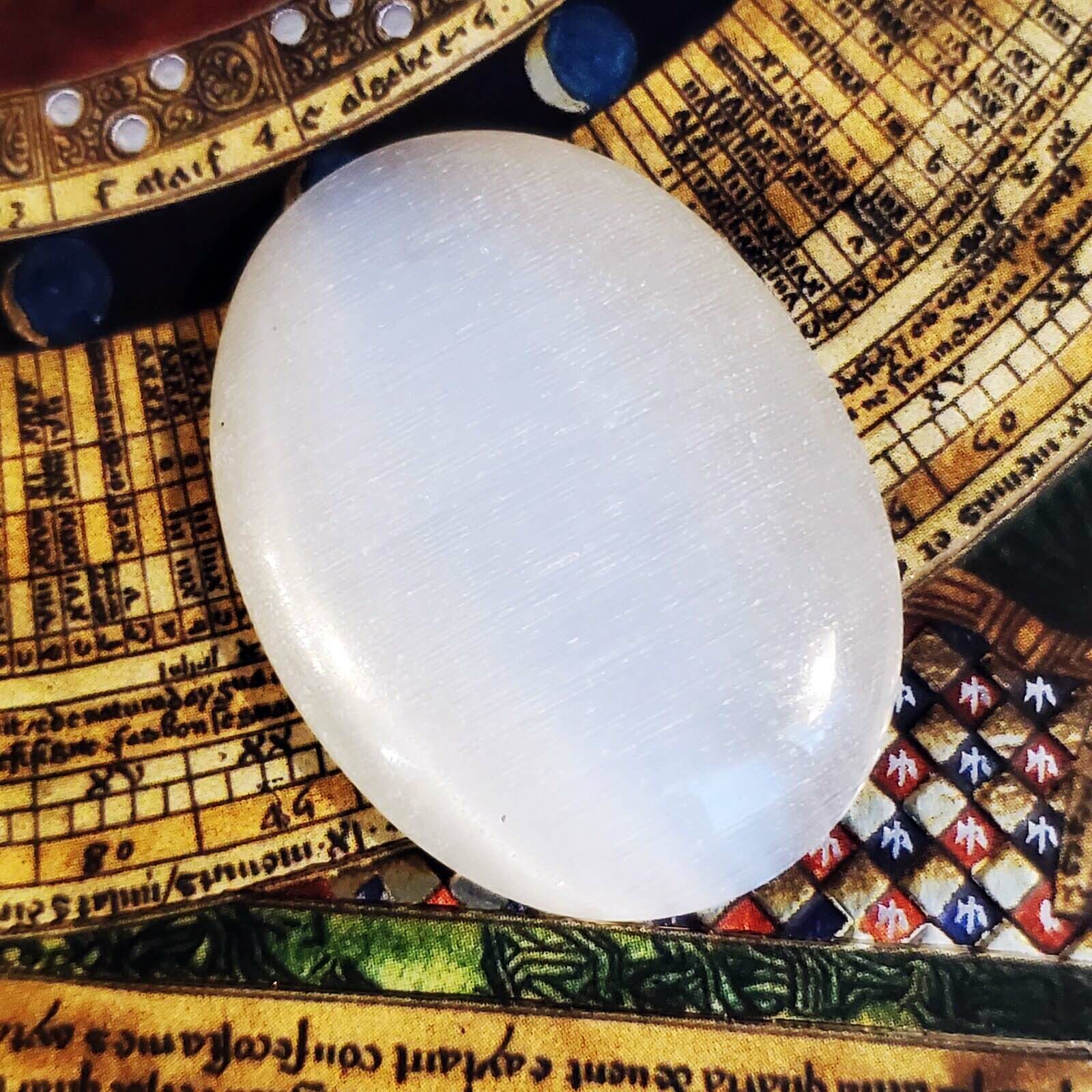 Large White XL Fiber Optic Cats Eye Glass 40x30mm Domed Oval Glass Cabochon