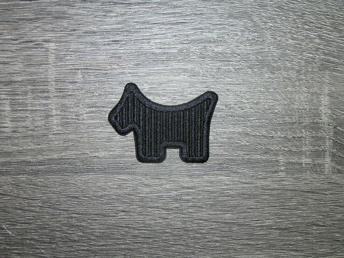 Pro Golf Black/Black Embroidered Iron On Patch 2.25″ x 1.75″