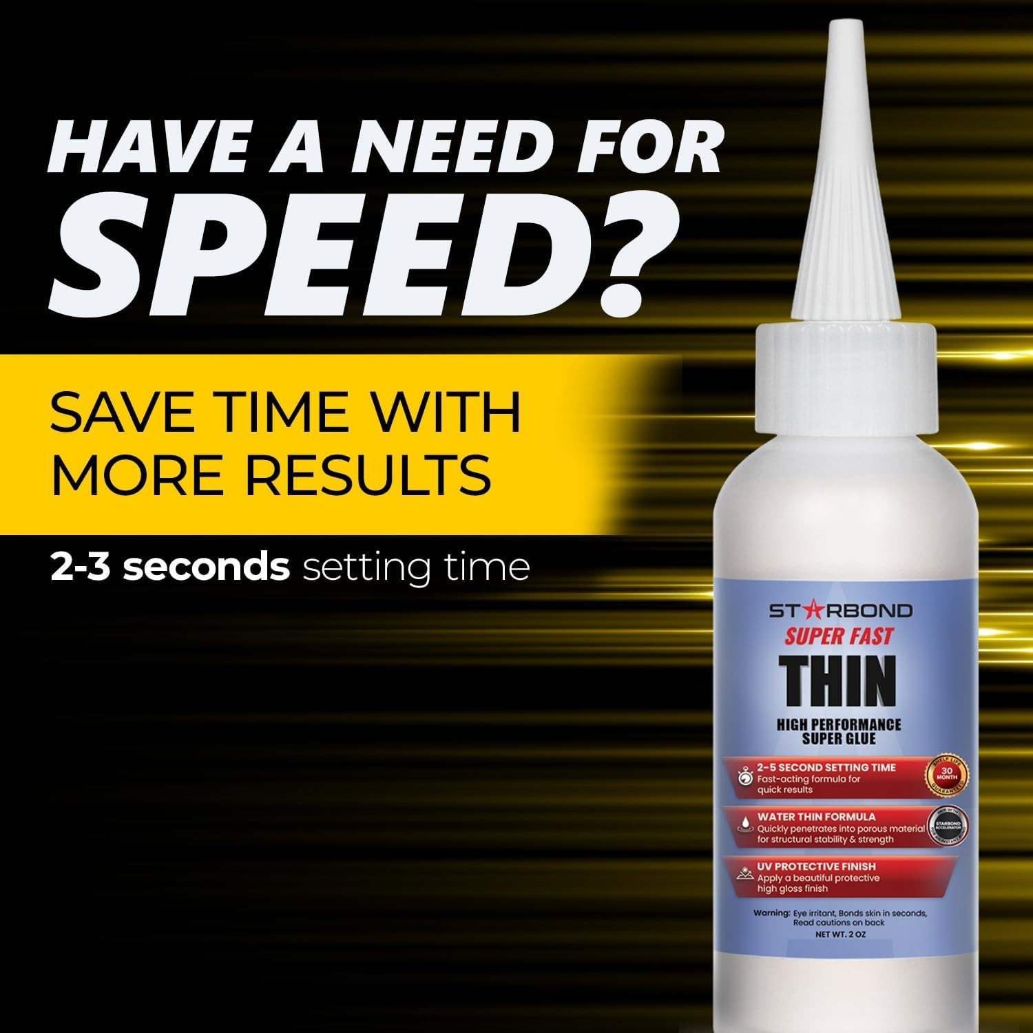 Starbond 2 oz. Super Fast Thin – Super Glue (Premium Cyanoacrylate CA Glue)