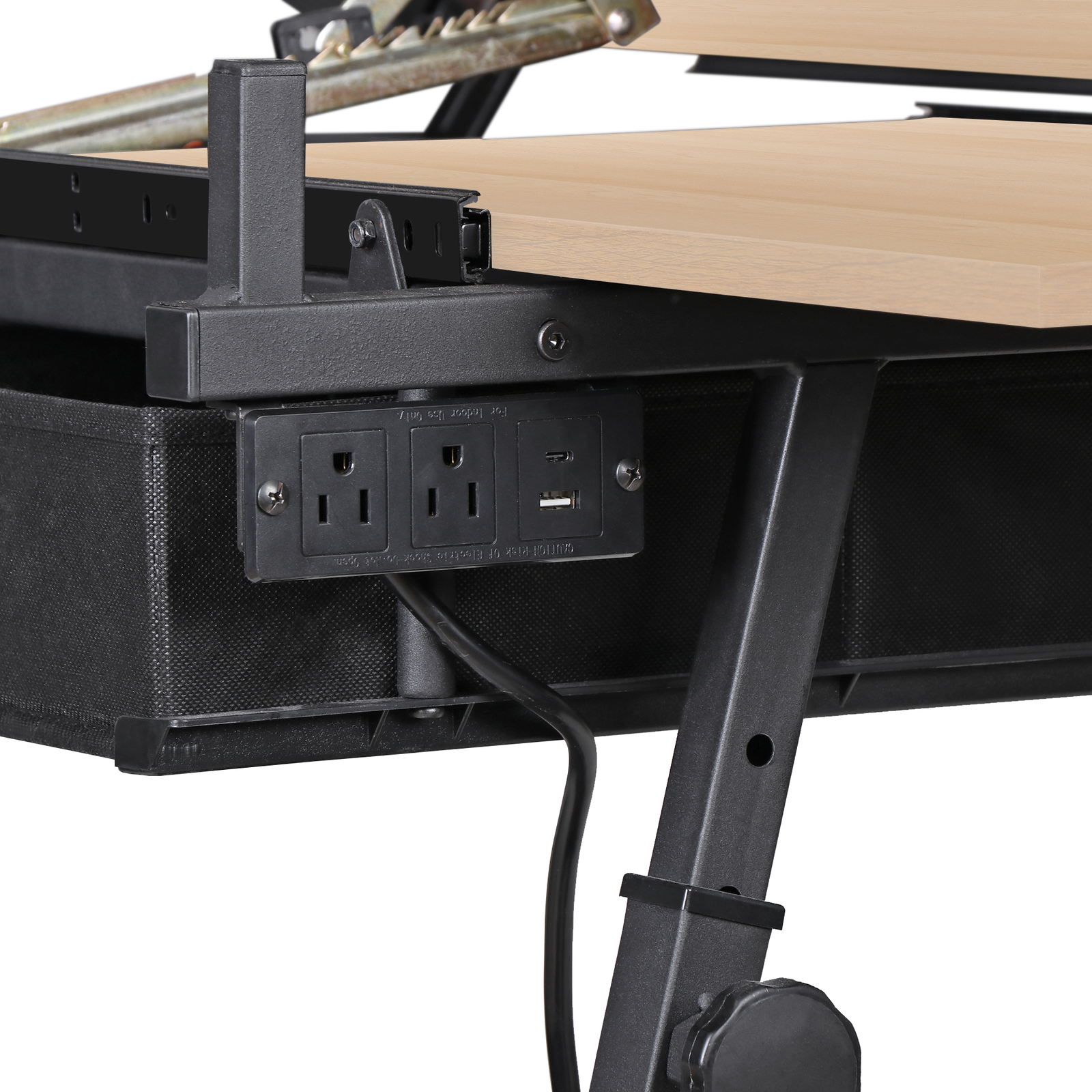 Adjustable Artist Table Tilted Tabletop Drafting Stool & Storage Drawer Natural