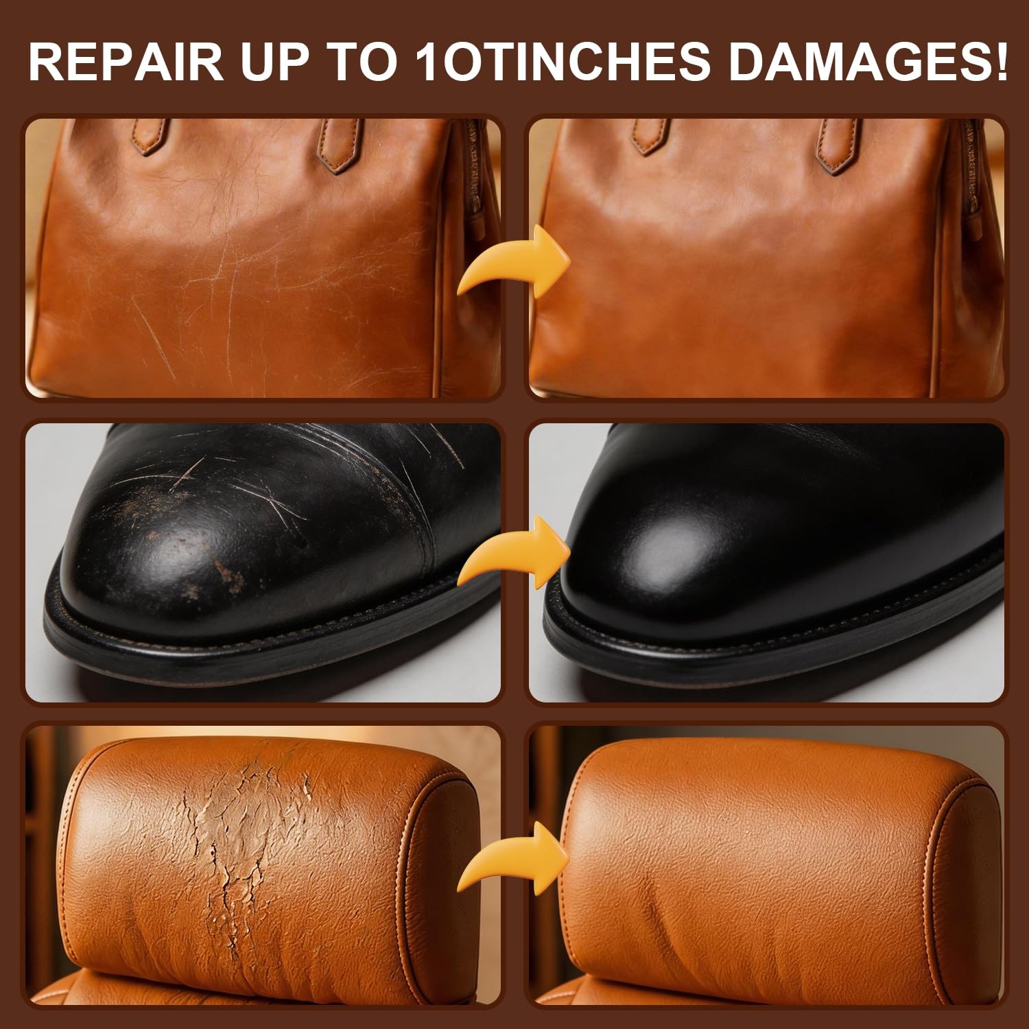 Auilny Leather Repair Kit for Furniture, Sofa, Jacket, Car Seats & Purse. Fix…