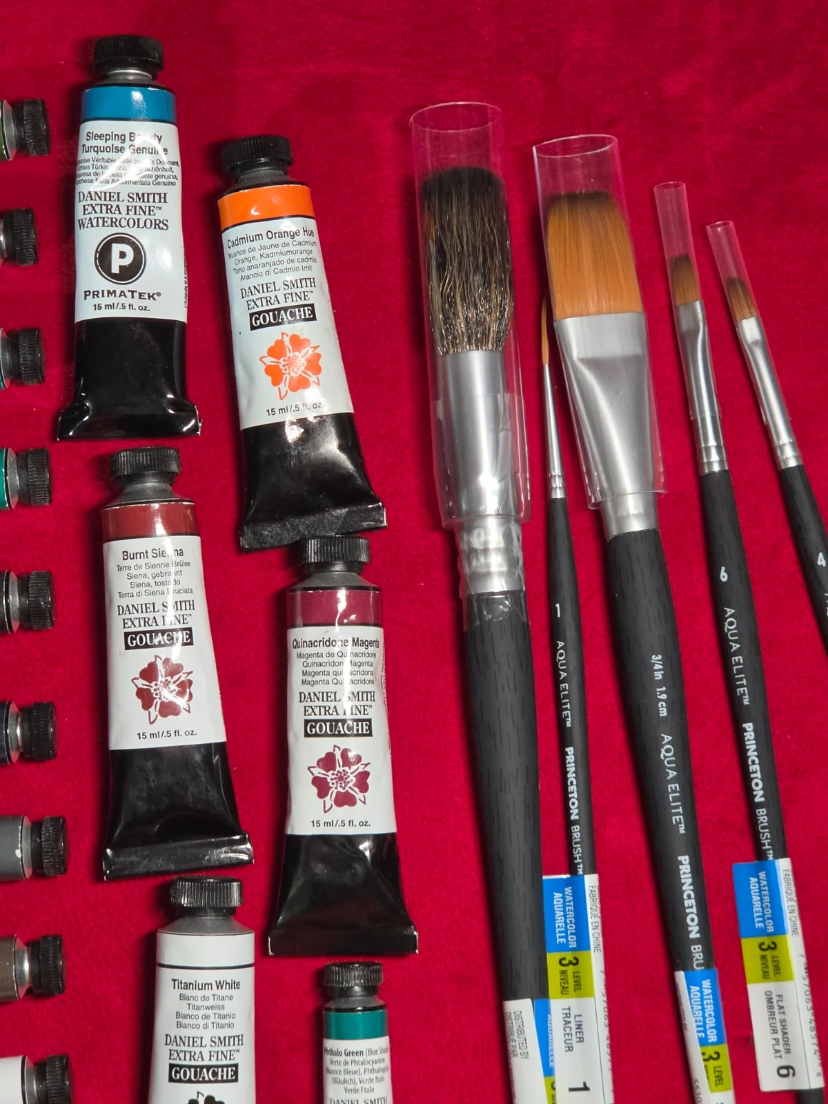 Lot Of 48 Daniel Smith Extra Fine Watercolors – 5ml + 15ml Gouache NEW FRESH