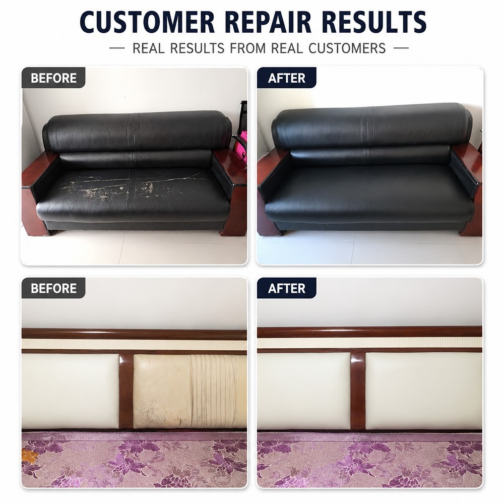 Self-Adhesive Leather Repair Patch Vinyl Repair Kit for Couch/Furniture/Sofas