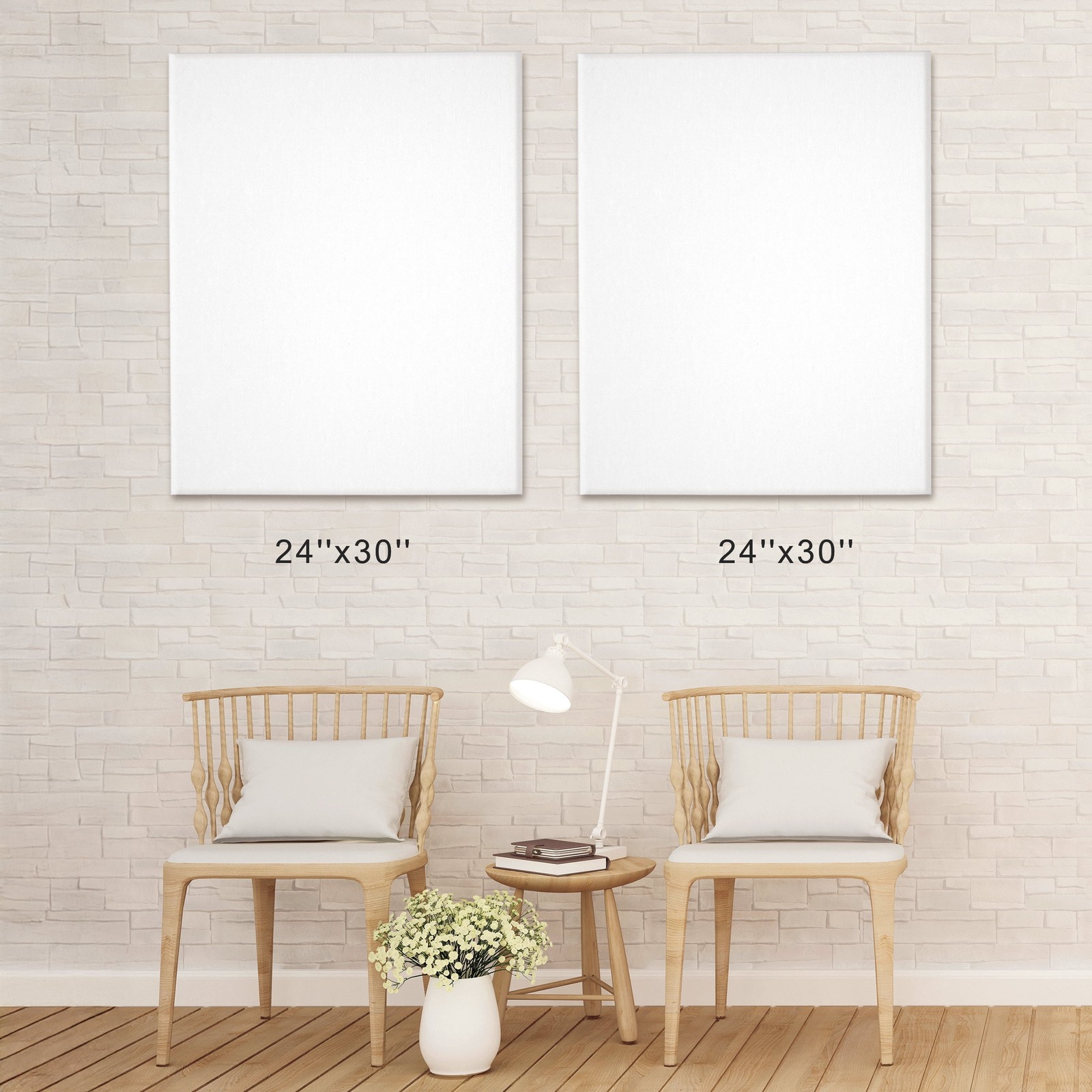 Artist Stretched Canvas, 24″X30″, 2 Pack, 100% Cotton Acid Free,.