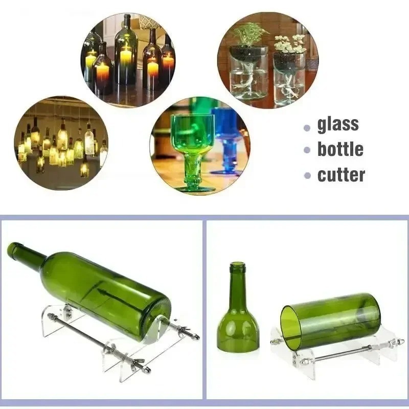 Glass-Bottle Cutter Kit Beer Wine Jar DIY Cutting Machine Craft Recycle Tools-US