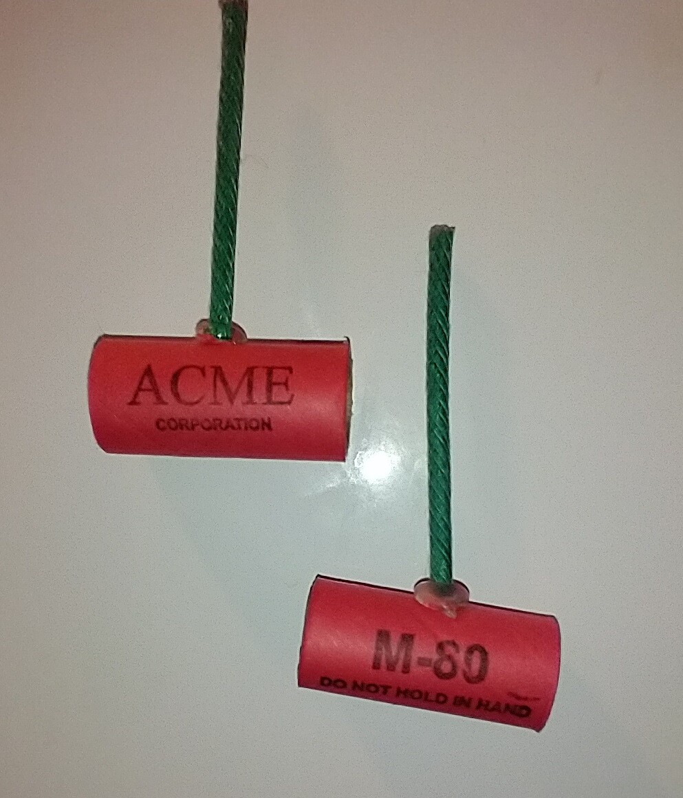 Pyro Tube Supplies Stamped M80 9/16 x 1-1/2 with plastic plugs 25ct