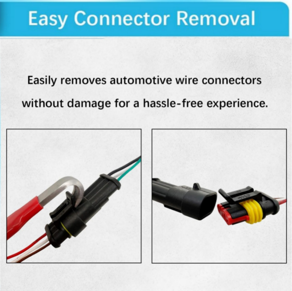 2 PCS Automotive Electrical Terminal Connector Separator Removal Tool Remover+-/