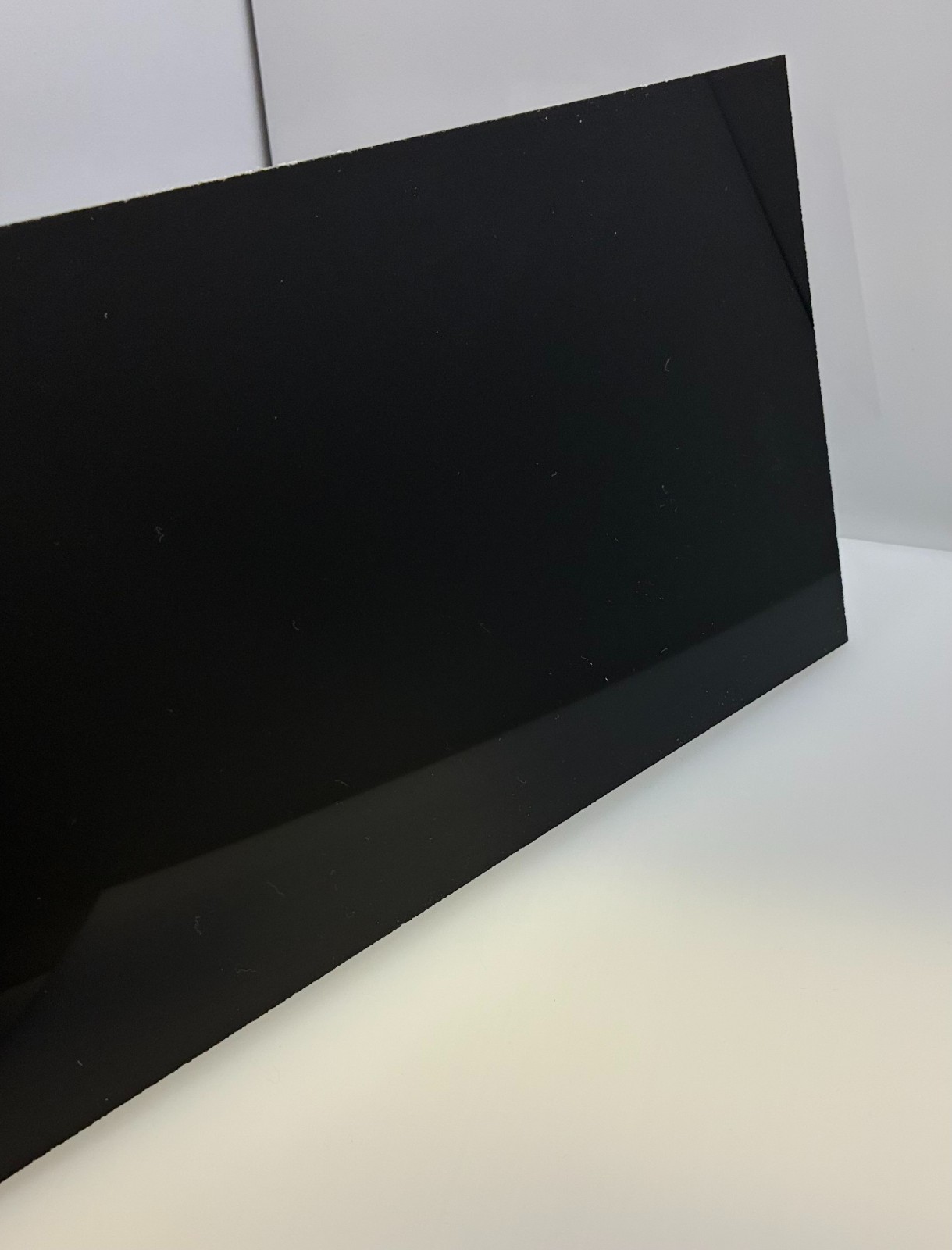BLACK OPAQUE ACRYLIC PLEXIGLASS 1/8″ PLASTIC SHEET YOU PICK SIZE ^
