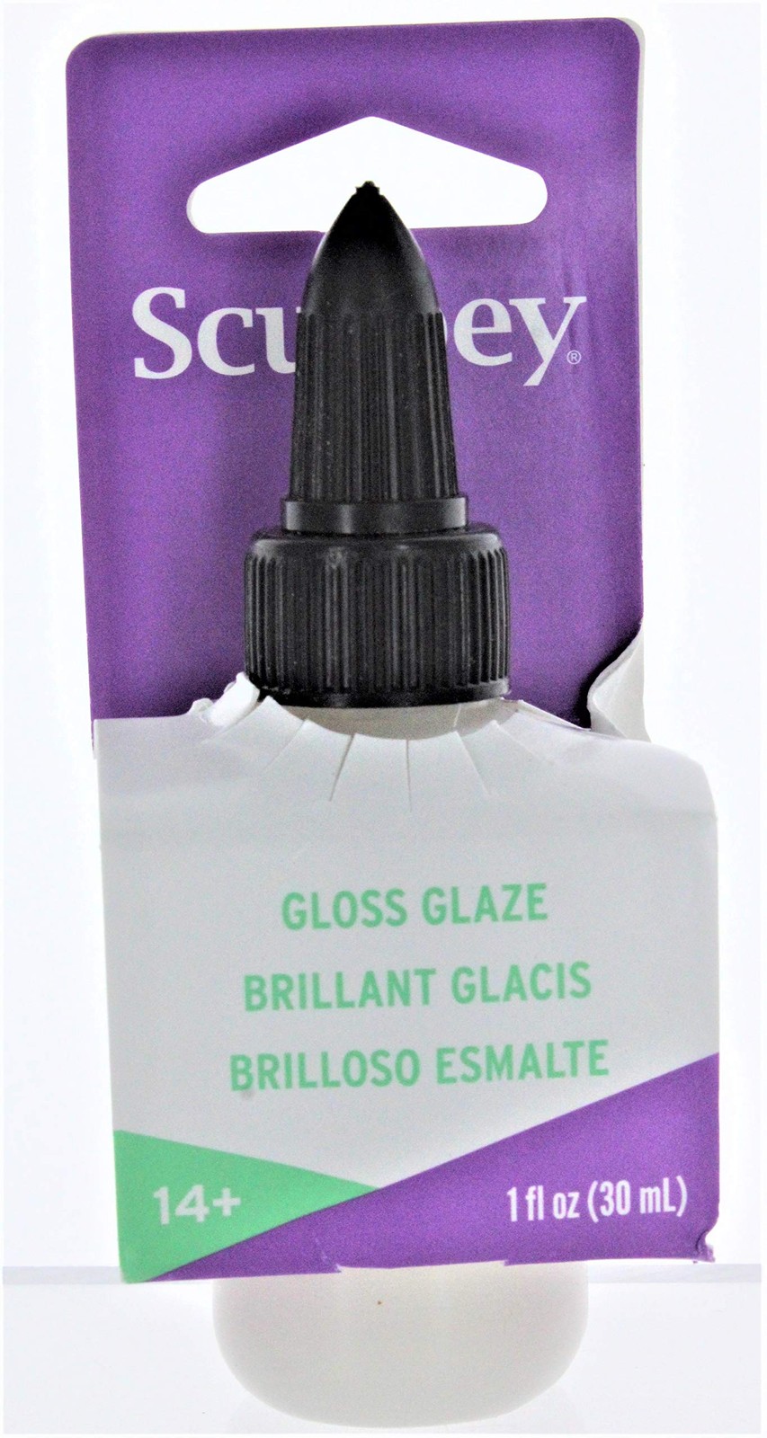 Sculpey® Gloss Glaze, Non Toxic, 1 fl oz. bottle with precise 1-Ounce, Clear