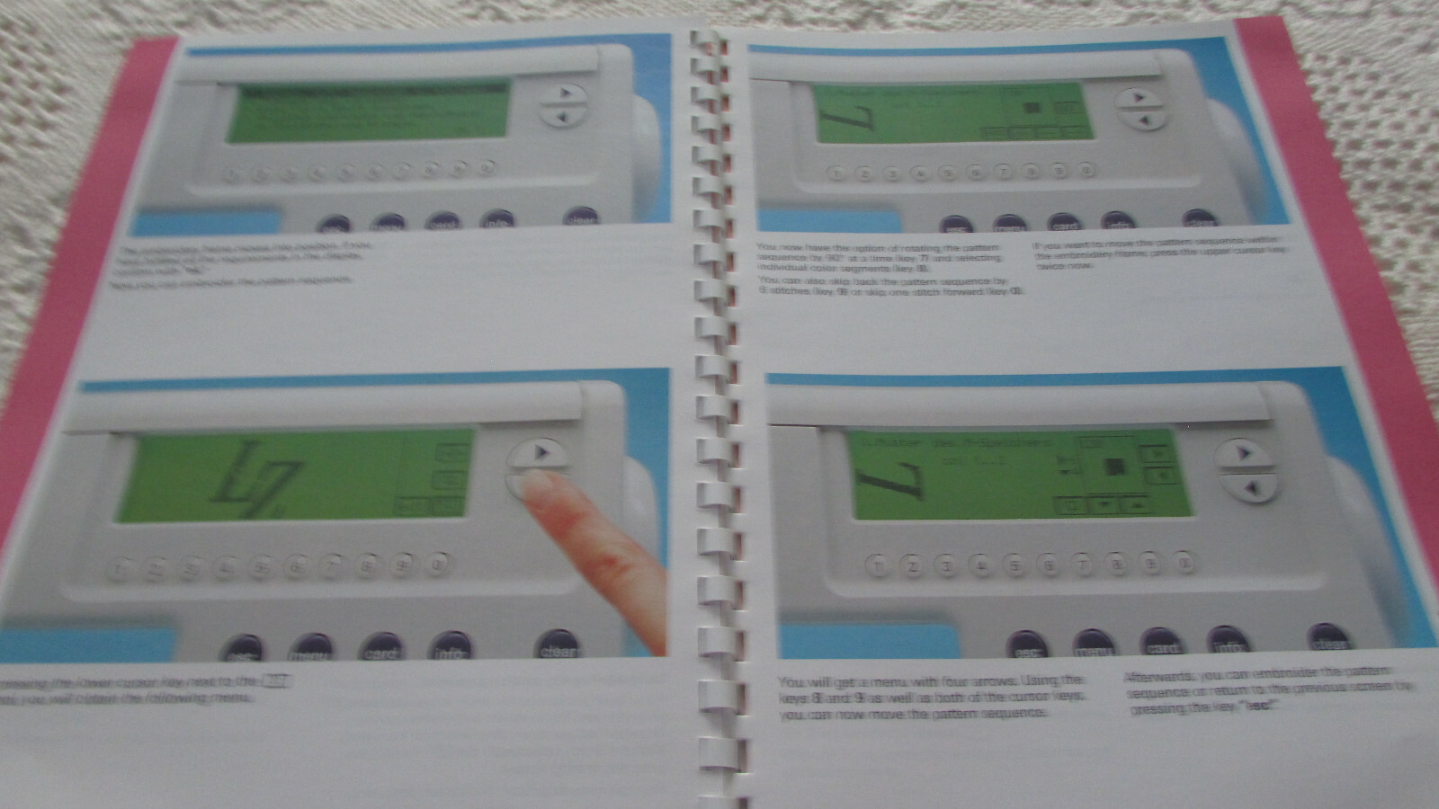 Pfaff 7560 Others ORIGINAL EMBROIDERY UNIT Manual Used Pre-Own Condition Good