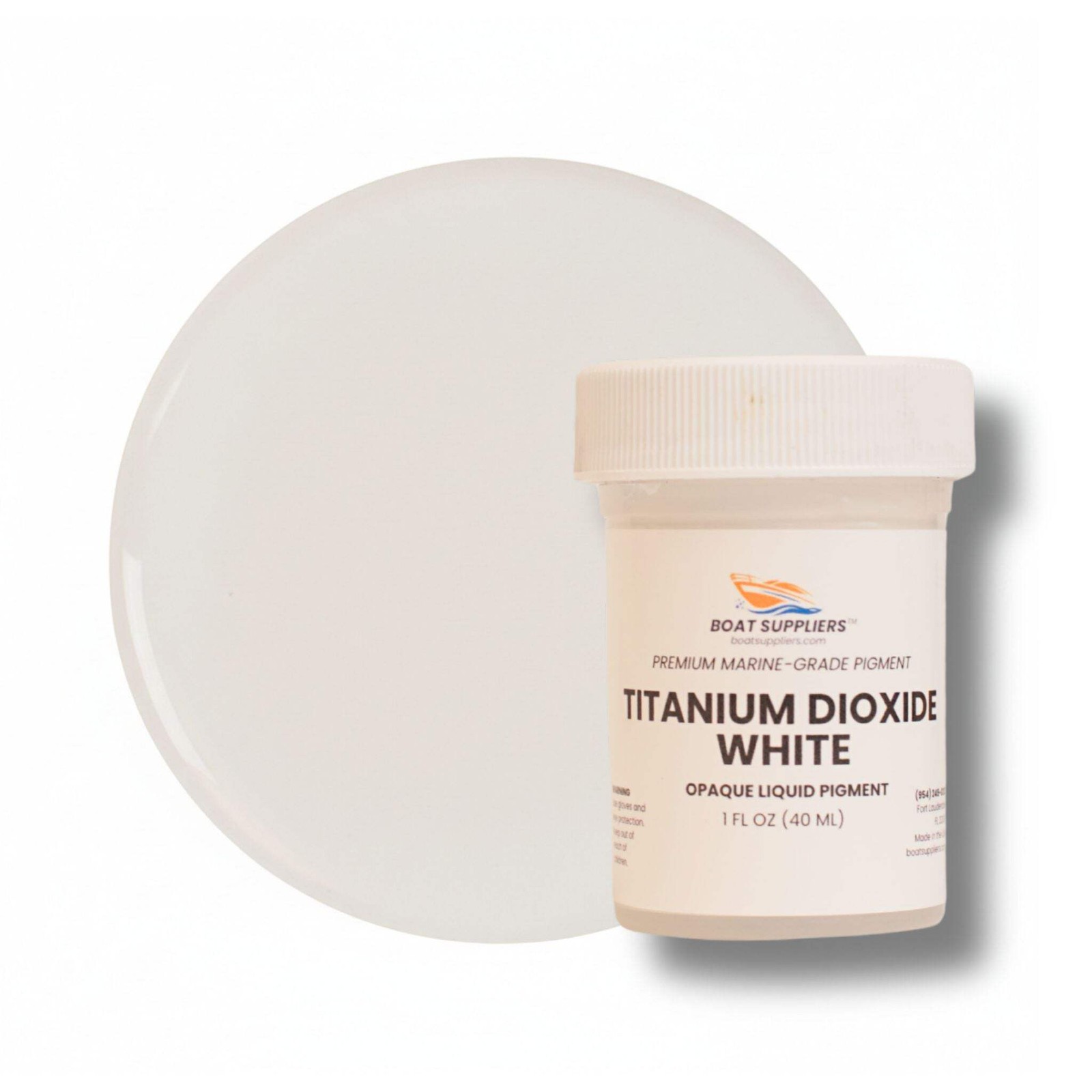 White Epoxy Resin Pigment – Opaque Liquid Colorant for Resin Art & Gelcoat 1oz