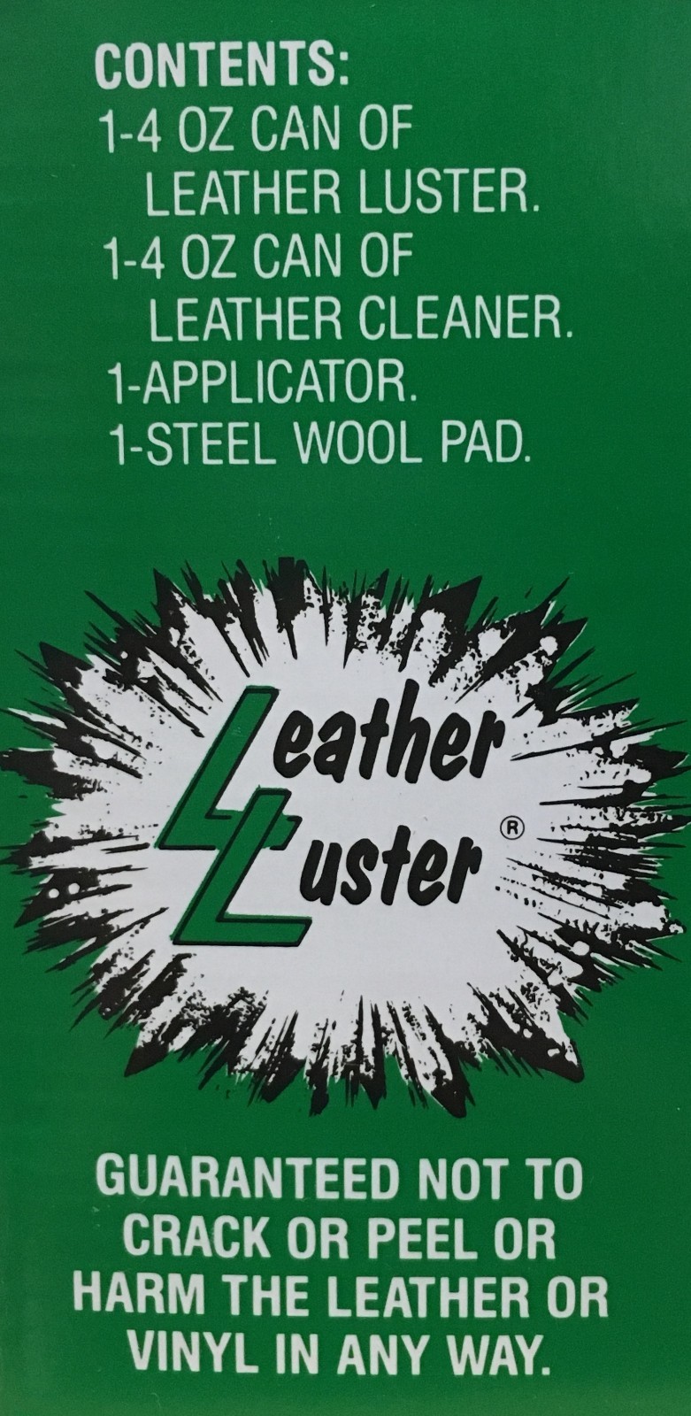 Leather Luster Kit Hi Gloss Patent Leather Finish Black Military shoe shine 12oz