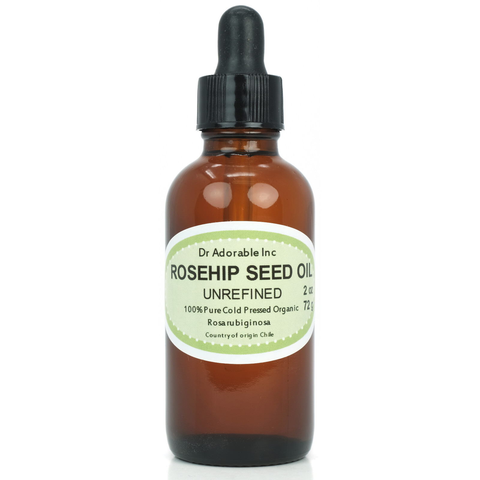 2 oz Glass Bottle 100% Rosehip Oil Pure Organic Rose Hip Seed Oil Unrefined
