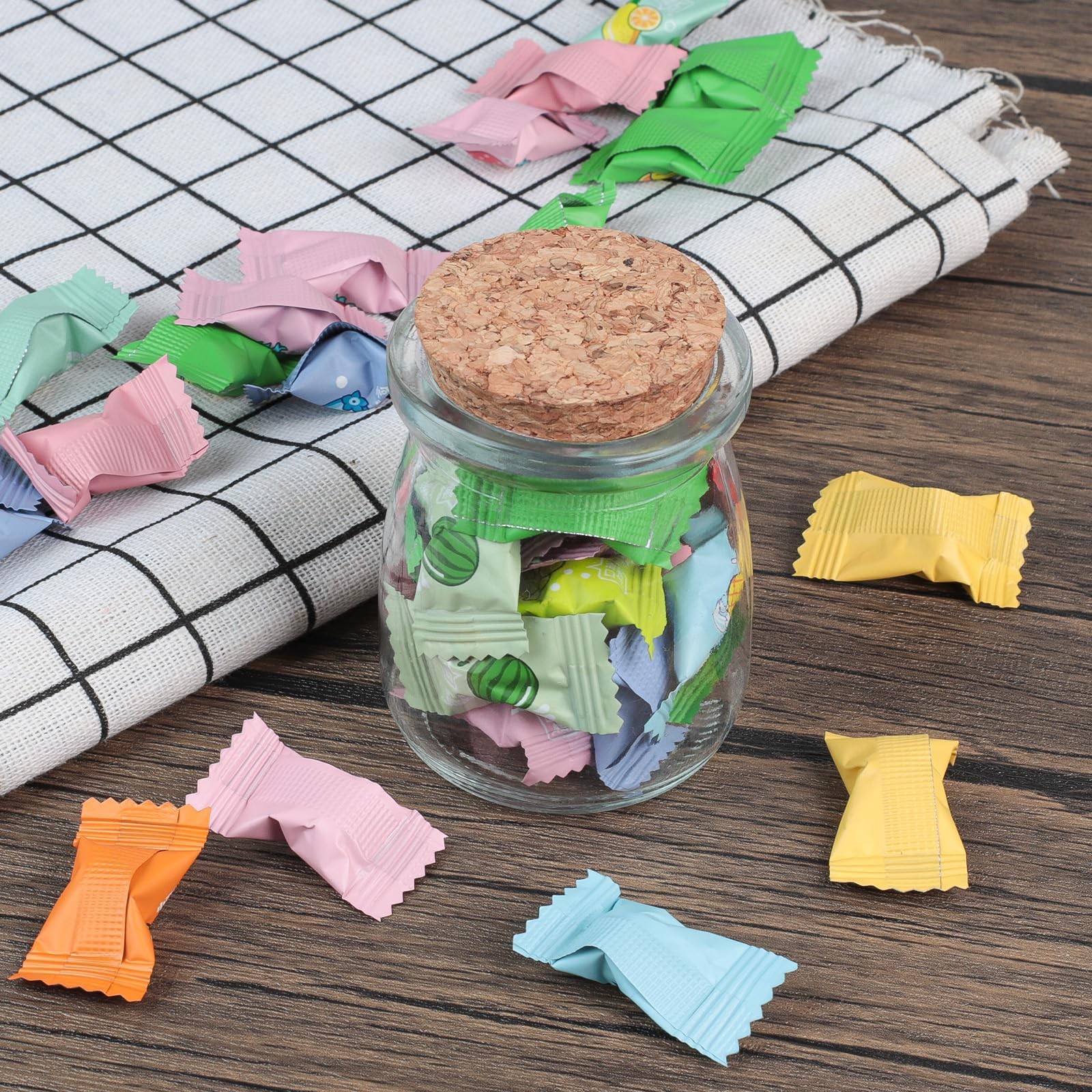 Glass Bottles with Cork,Decorative Glass Bottles with Cork Lids for DIY Art C…