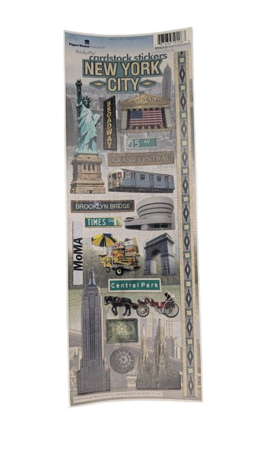 Themed Scrapbook Stickers Sheet Lot City Vacation Outdoor Travel Paper Cardstock