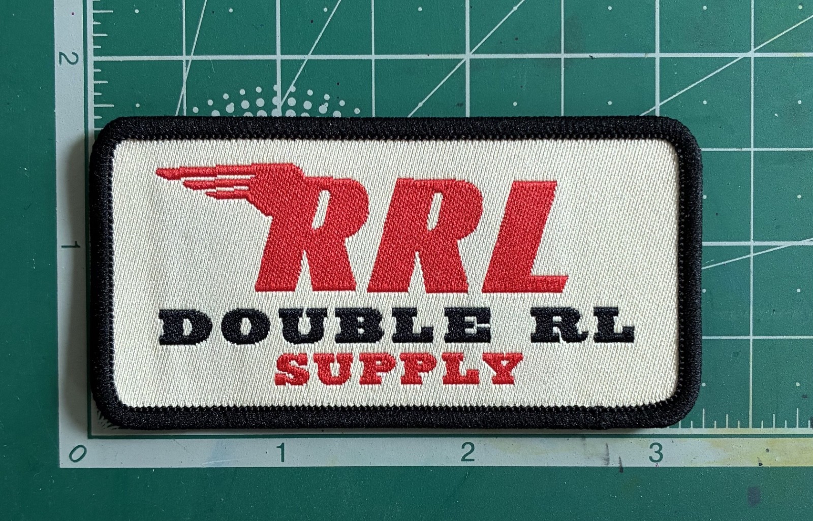 Vintage Double RL Patches Self-Adhesive and Sew-On Applique