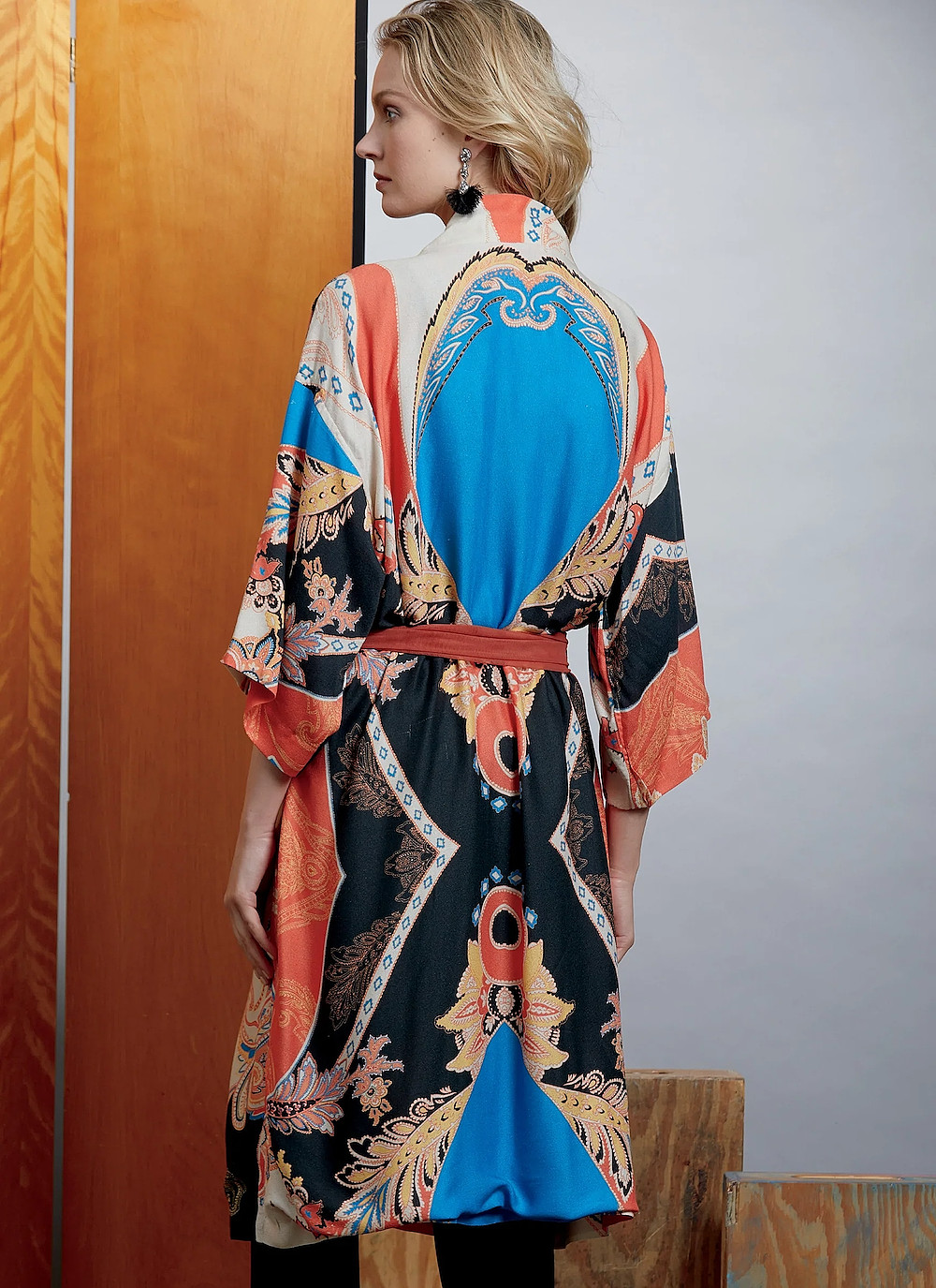 Misses Kimono & Belt Sewing Pattern~Easy to Sew Comfort (All Sizes) Vogue 1610