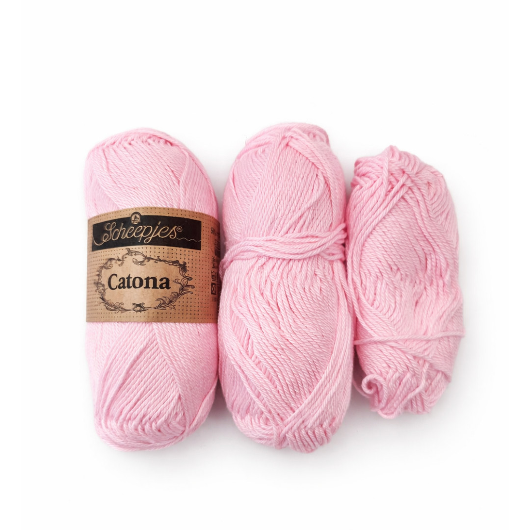 Lot Yarn Catona Cotton Super Fine Sock Weight Mercerized Pink Beige White Ivory