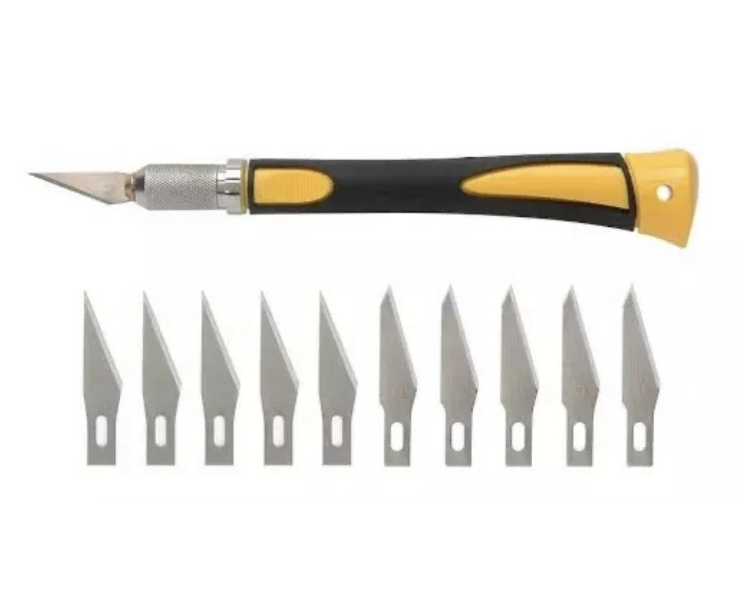 Precision Hobby Knife Set Utility Craft Knife Kit with 10PC Blades for Art Work