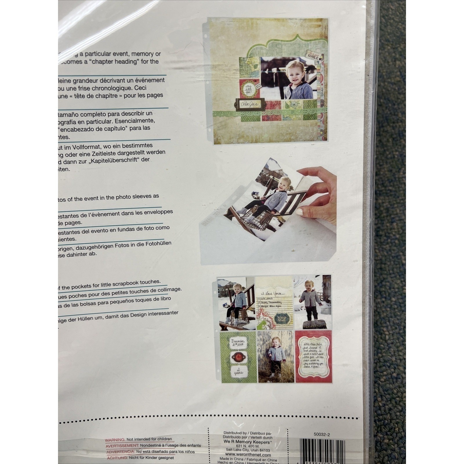 We R Ring Photo Sleeves 10 Sheets 12″X12″ We R Memory Keepers Albums Made Easy