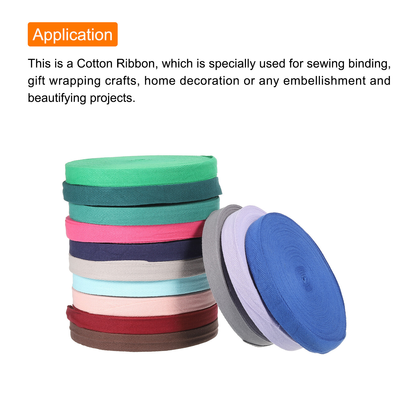 Cotton Twill Tape 3/4″ 10 Yards Cotton Ribbon Bias Binding Tape Navy Blue