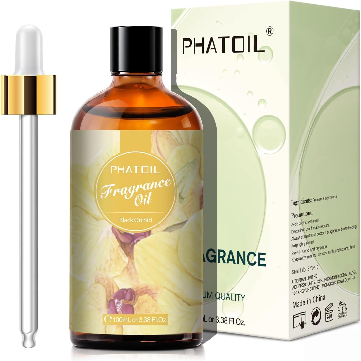 PHATOIL Fragrance Oil, Black Orchid 3.38 fl. oz.