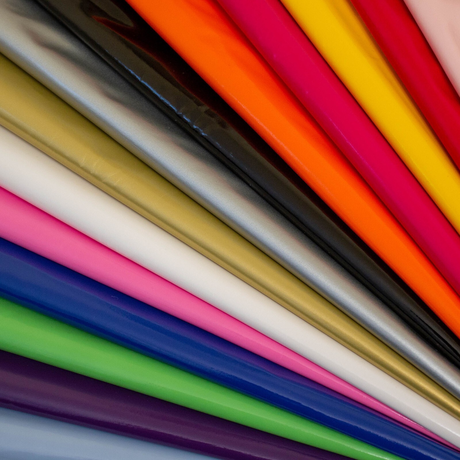 10 Metre Roll PVC Shiny Stretch Fabric – 1 Way Natural stretch – Bulk Price