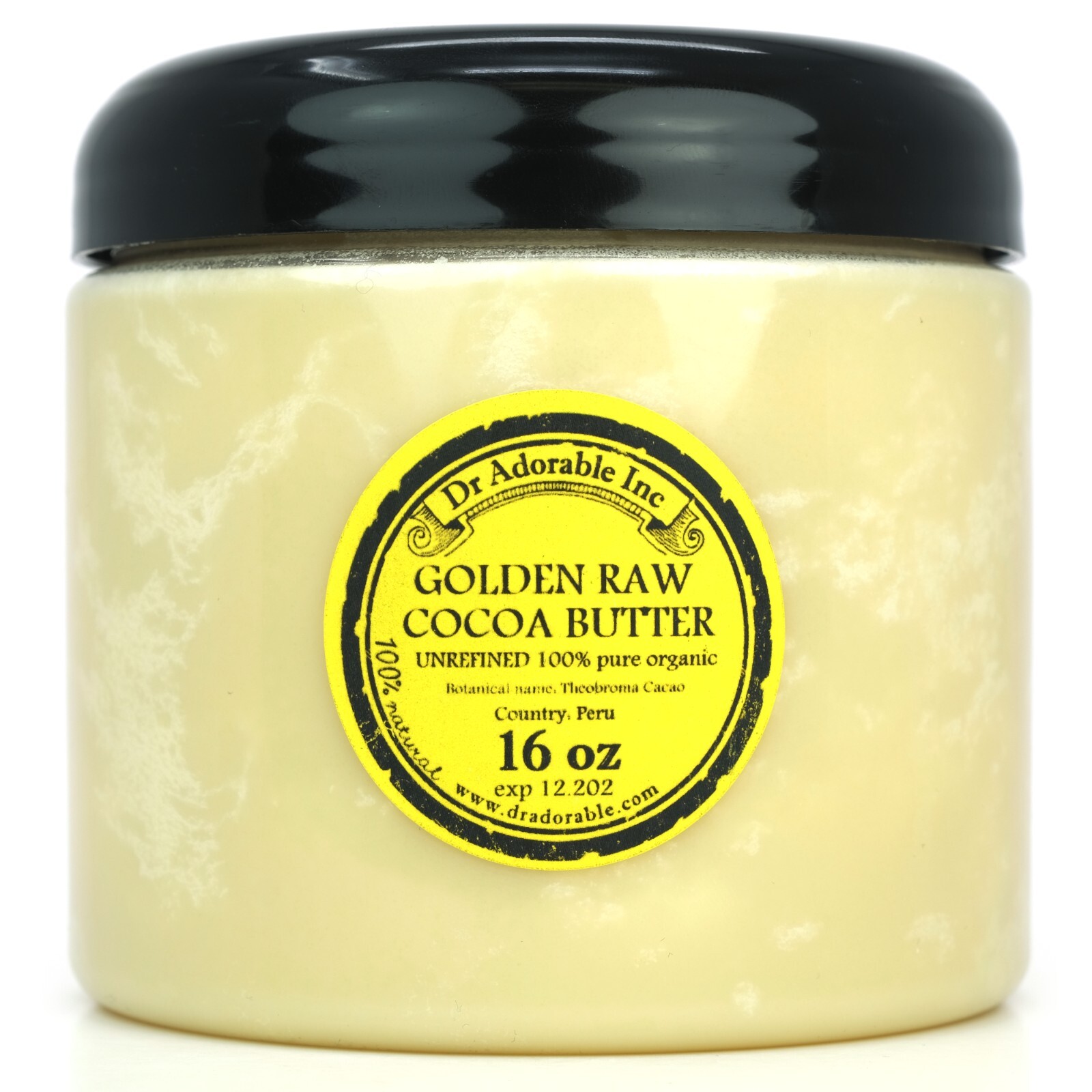 GOLDEN COCOA BUTTER Pure&Organic Prime Pressed Unrefined Food Grade Choose Size