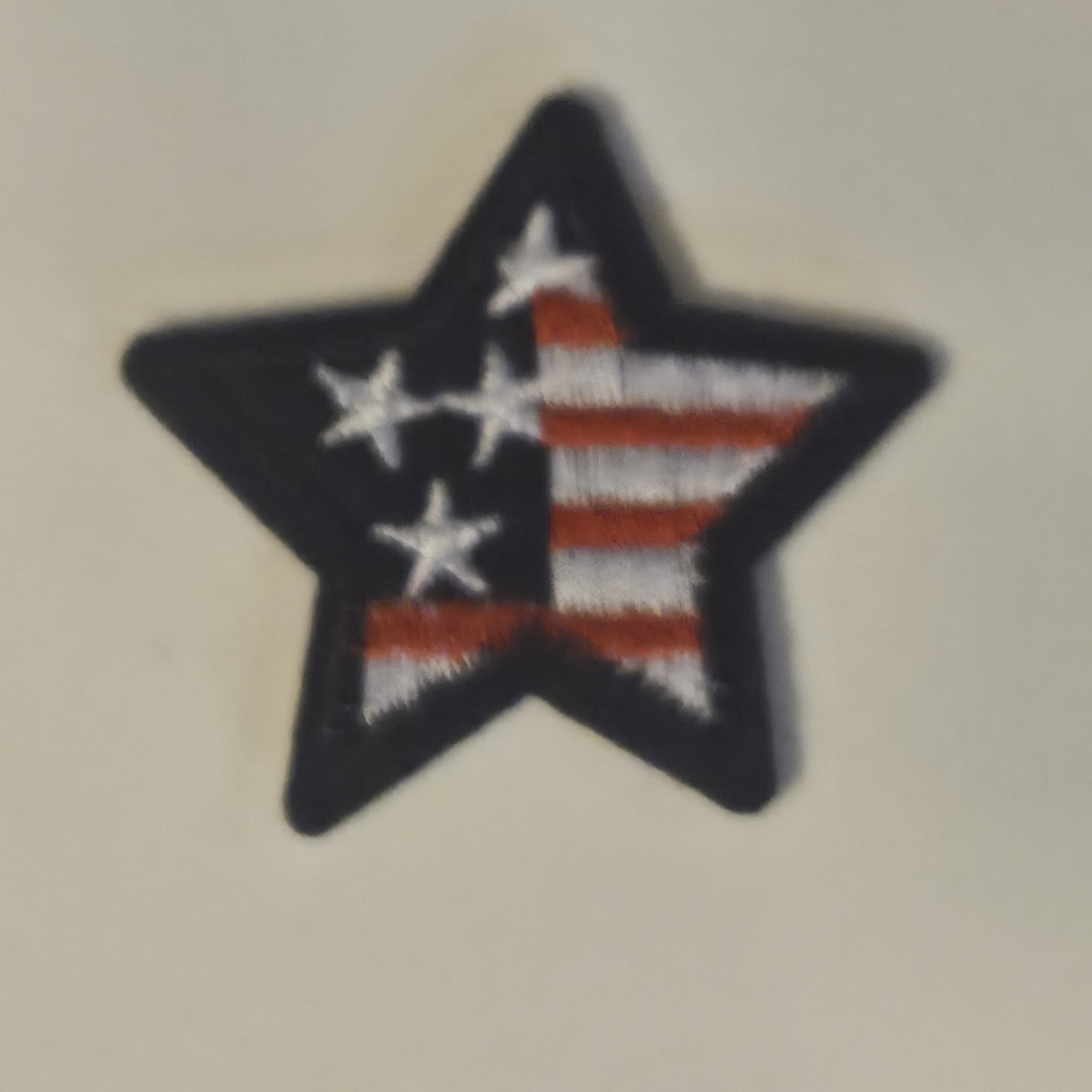Star USA American Flag Iron On Embroidered Patch 1.5 X 1.75″