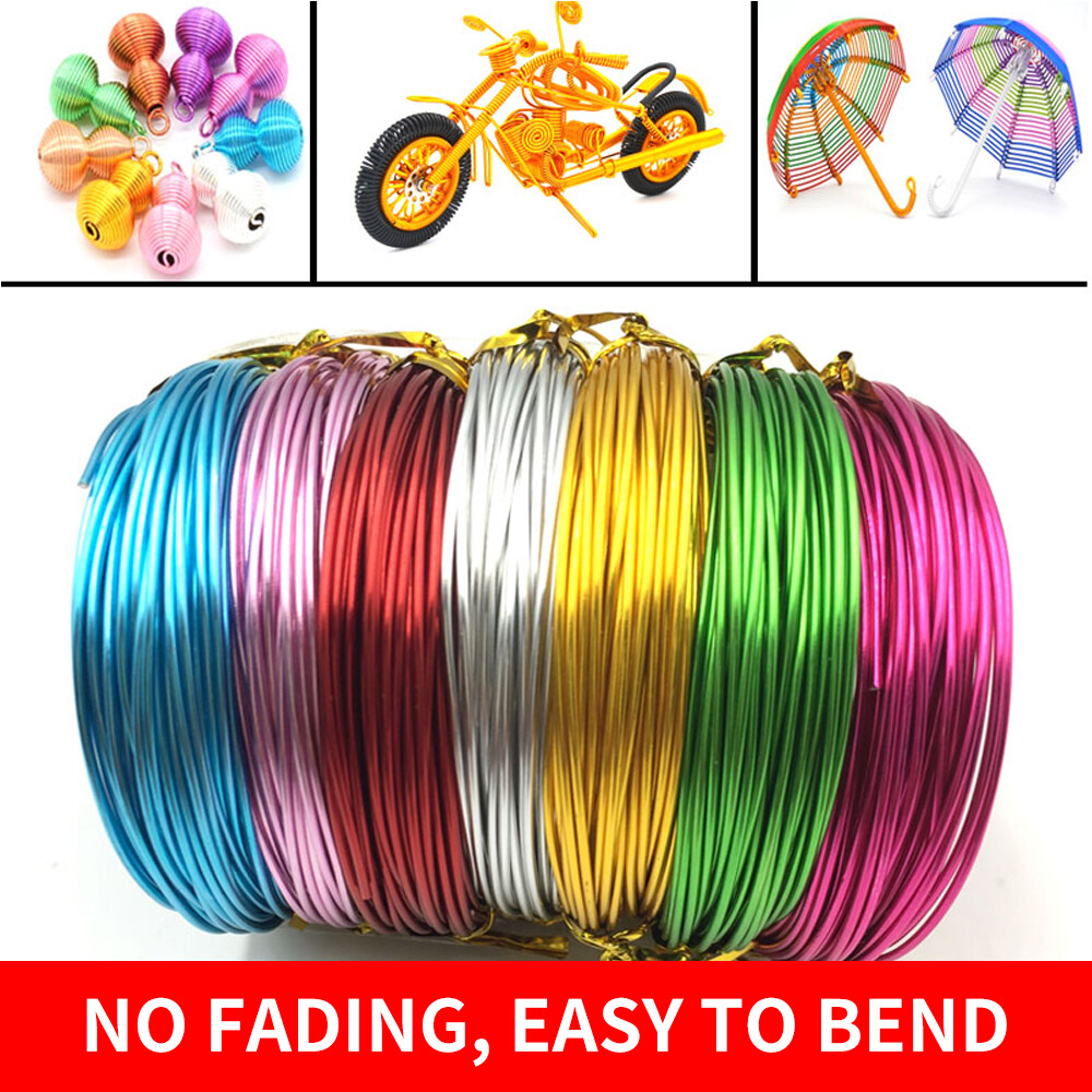 5 Metre x Aluminium WIRE for Craft & Jewellery Making Florist Floral 0.8/1/1.5MM