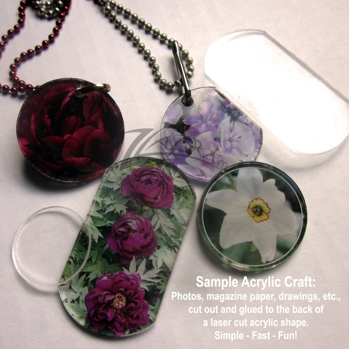 20 1″ x 1/4″ THICK Clear Acrylic Circle Disc Custom Craft Plastic Plexiglass USA
