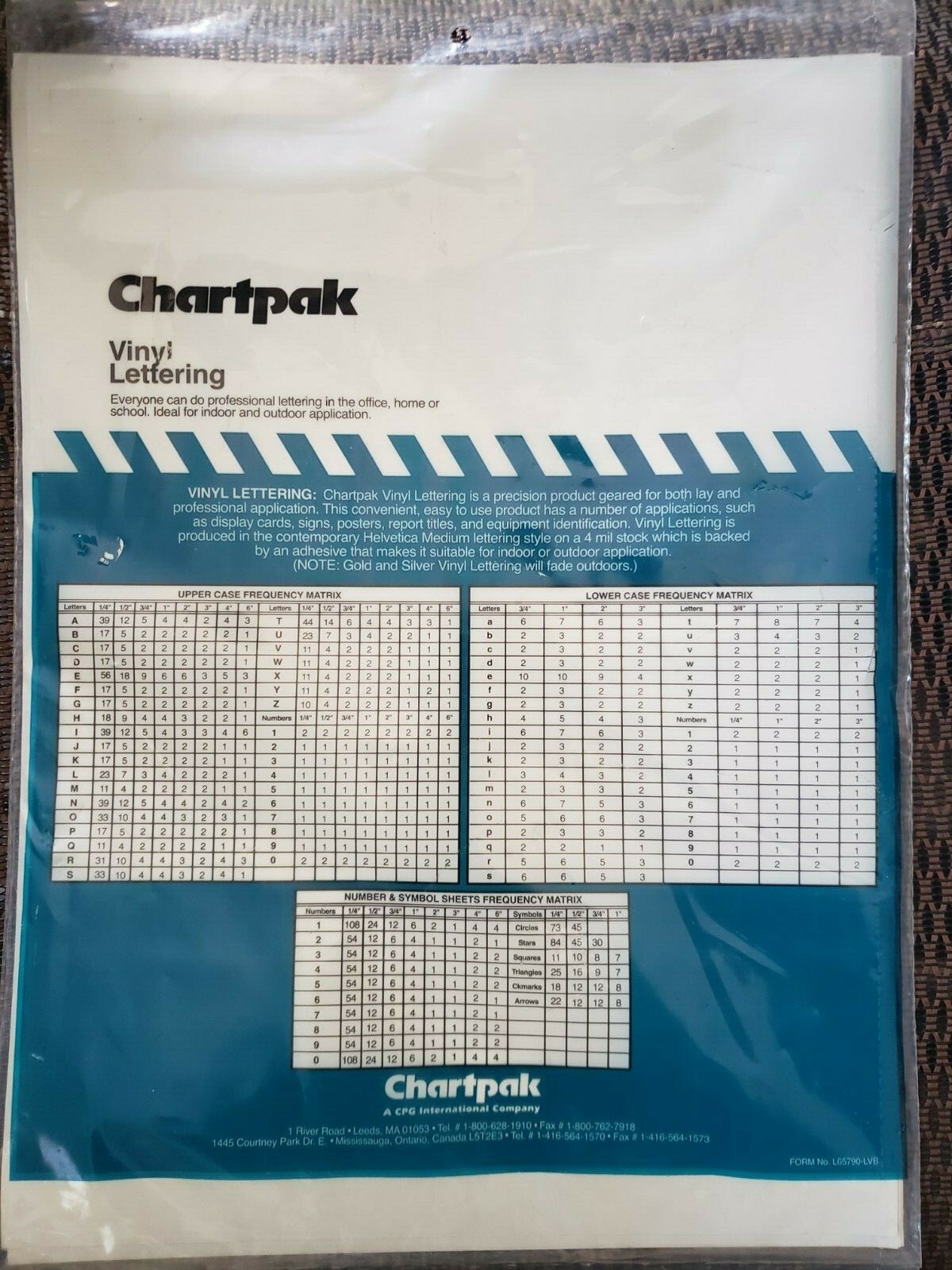 Chartpak 01184 Press-on Uppercase Letter – 6″ – Vinyl – Black Ships 24 hours!