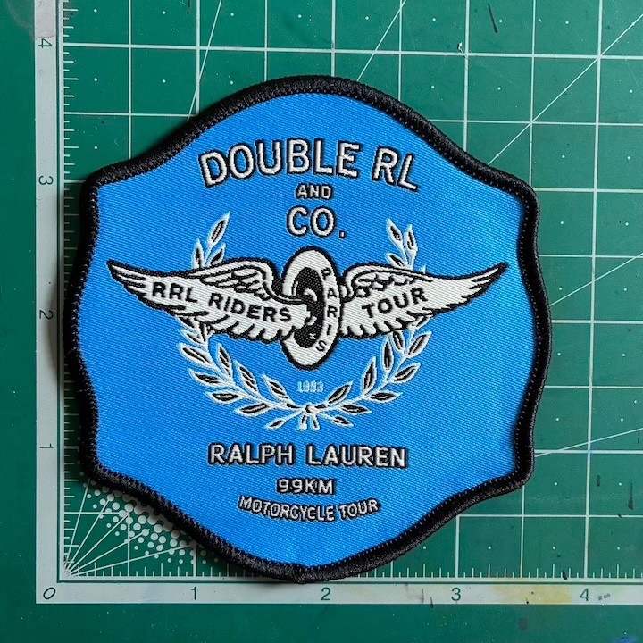 Vintage Double RL Patches Self-Adhesive and Sew-On Applique