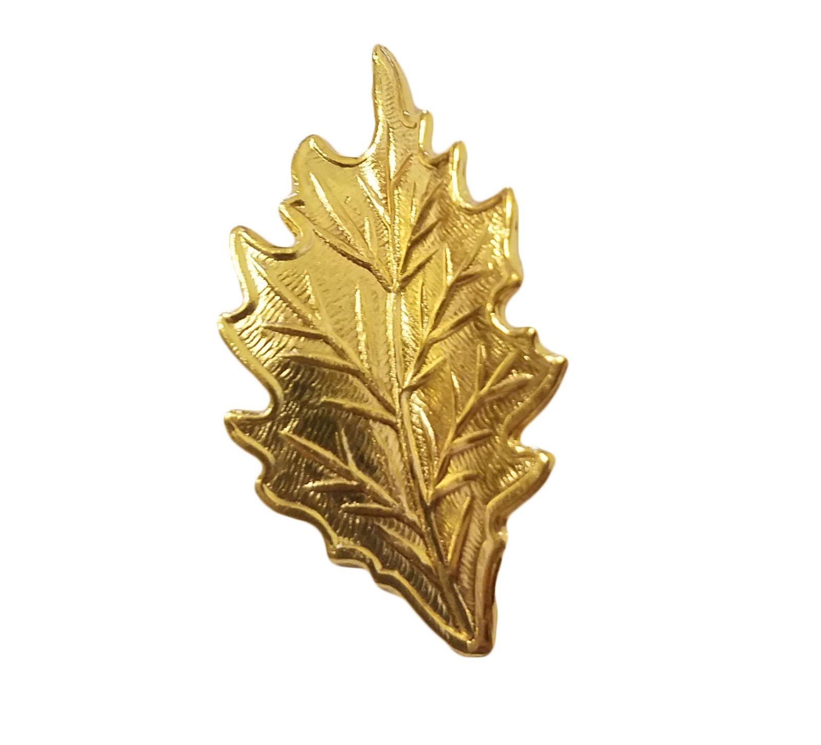 100 pcs Gold Tone Metal Small Leaf Stampings Leaves Dimensional Craft Jewelry