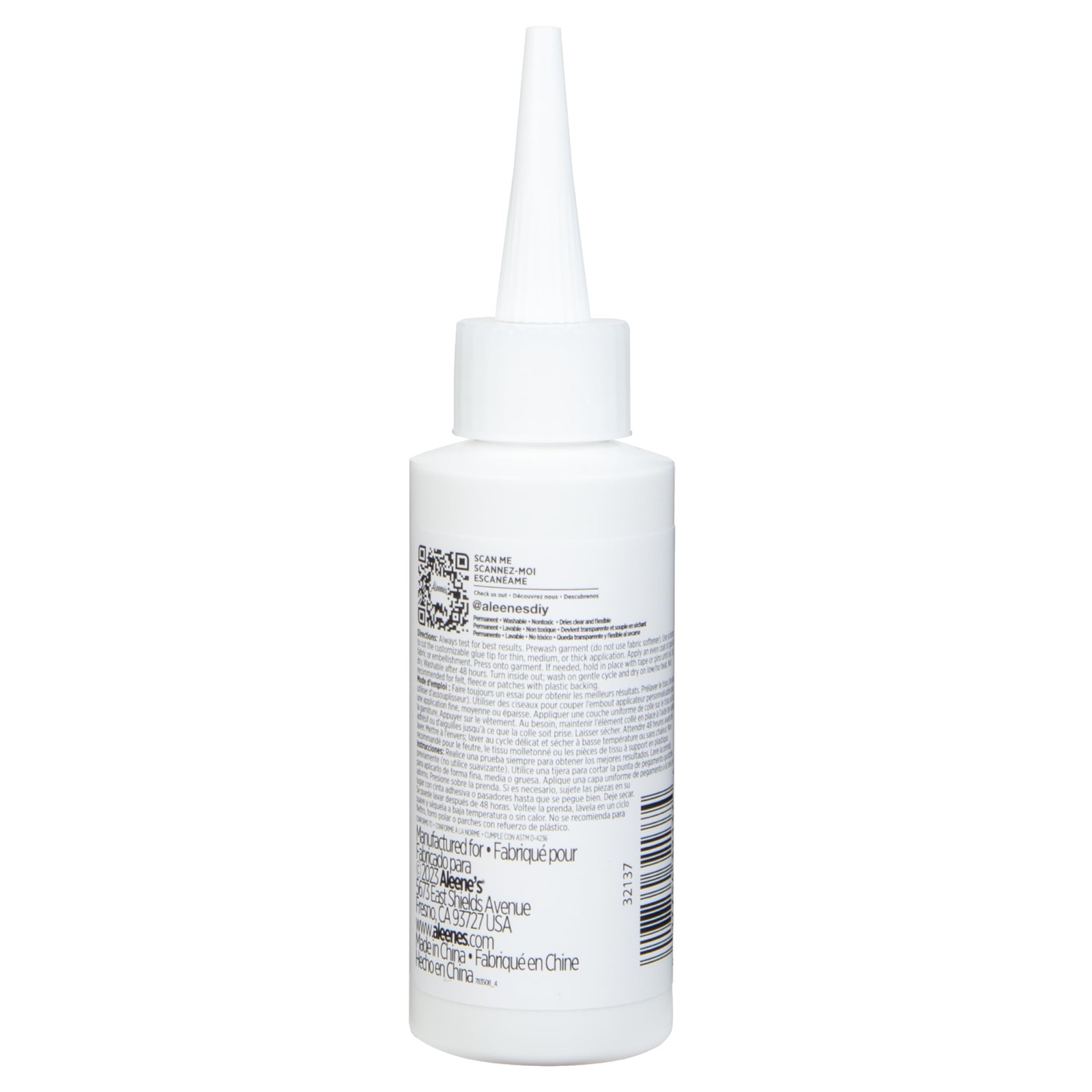 Aleene’s Fabric Fusion Glue, Permanent Adhesive, NoSew Fabric Glue for Clothes