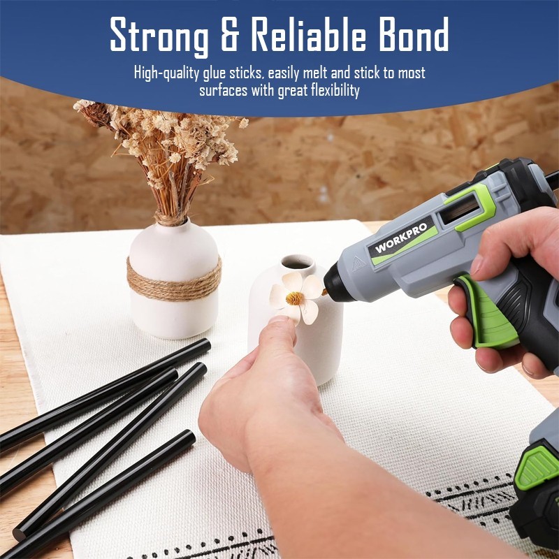 50PCS 11x150mm black glue gun rod a high-temperature glue rod with high adhesion