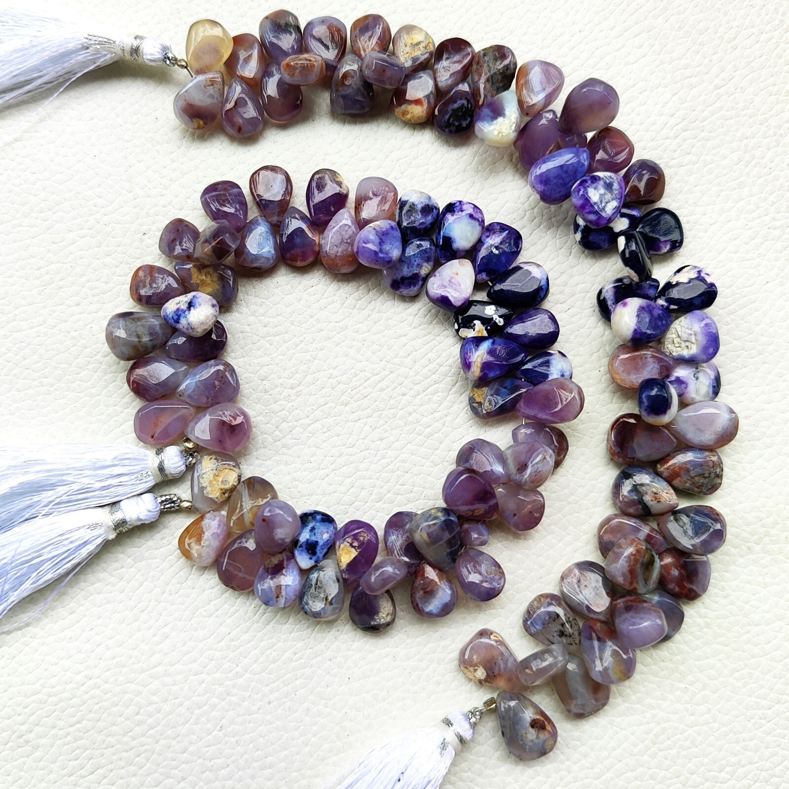 Natural Tiffany Opal Gemstone 12×9 mm Size Smooth Pear Shape Beads 8″ Strand