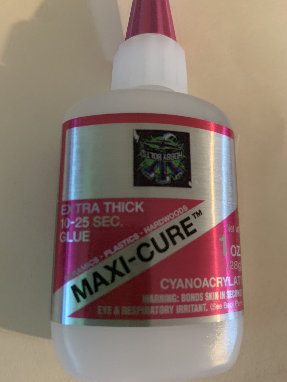 Bob Smith Industries Maxi-Cure Extra Thick Glue 1 oz, 10-25 Sec Hobby Bolts, BSI