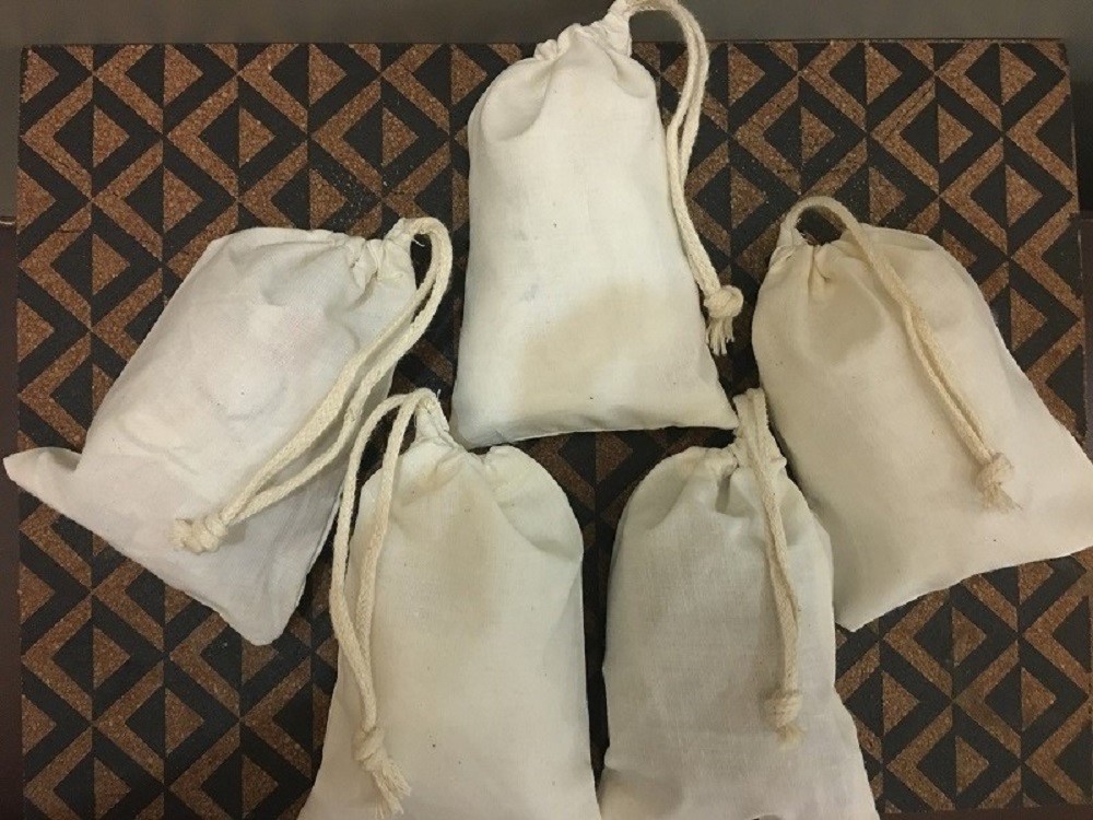 Reusable Eco Friendly Cotton Drawstring Muslin Bags (Natural Color)- SAMPLES