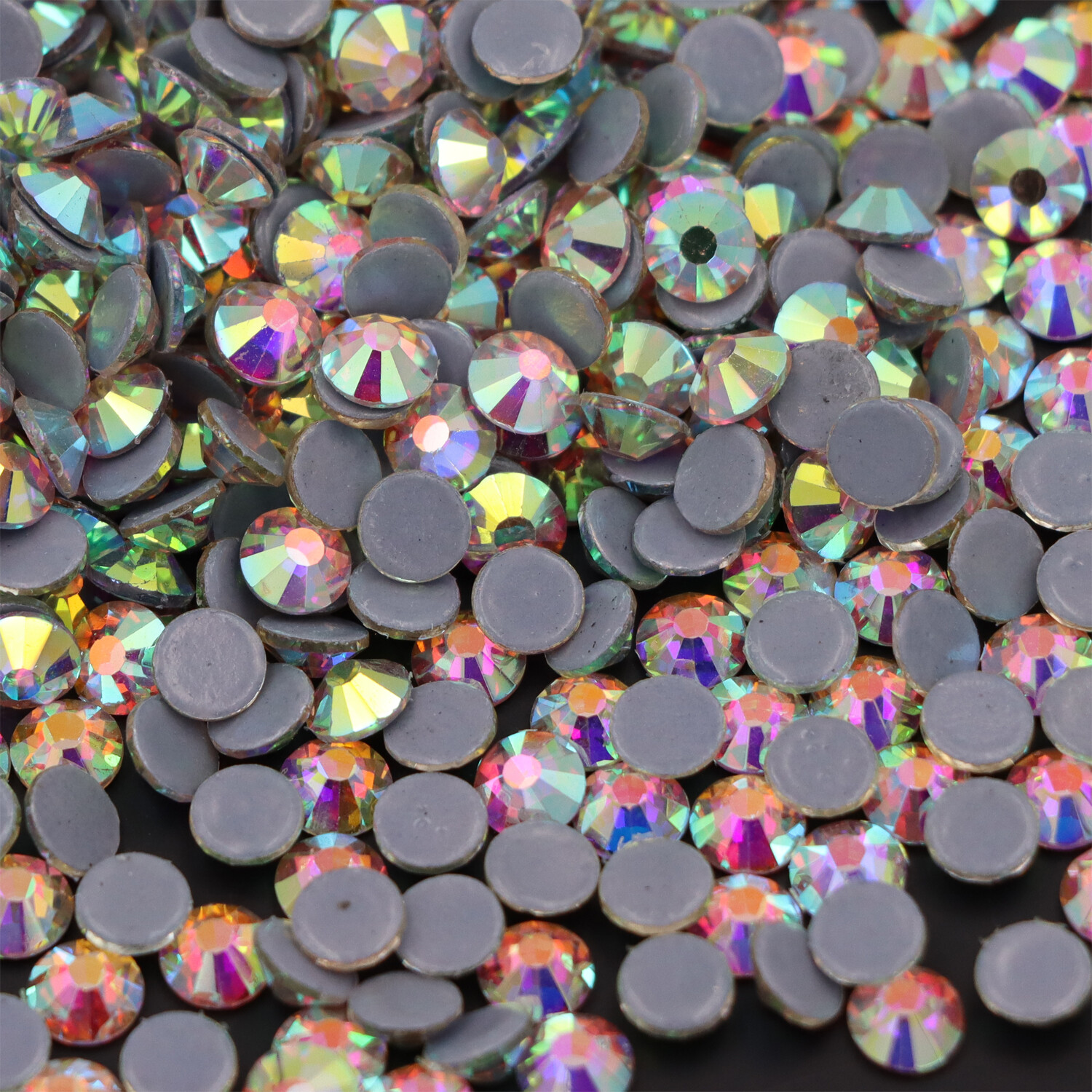 Glass Strass Crystal Hot Fix Rhinestones Iron On Flatback Clear Hotfix Stones