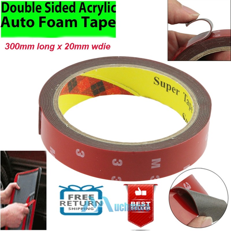 Double Sided Tape Heavy Duty Acrylic Foam Mounting Tape for Car, Home and Office